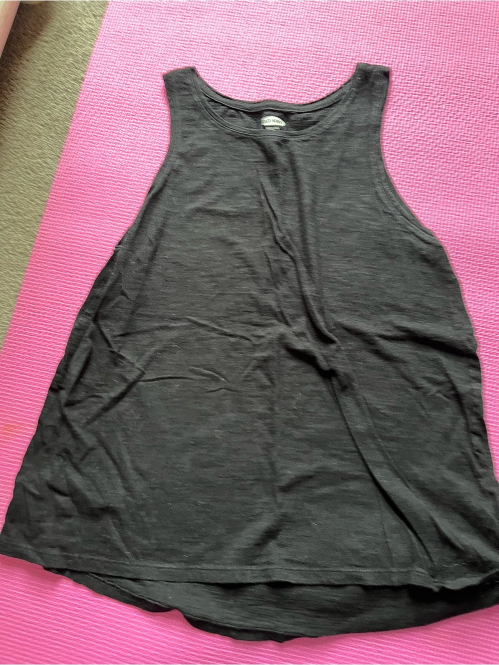 Old Navy Black Scoop Neck Tank Top
